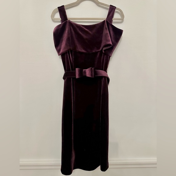 Nanette by Nanette Lepore Plum Moody Romance Velvet Dress (8) - Picture 4 of 10